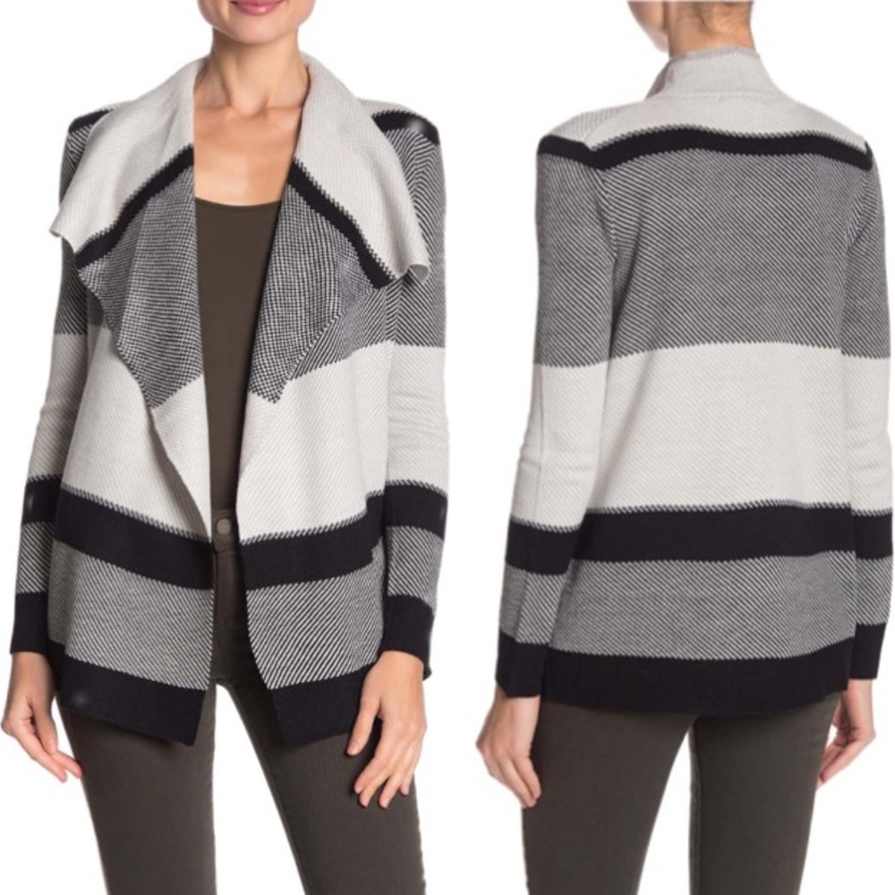 🎉🛍Host Pick🎊Cable & Gauge Stripe Open Cardigan.